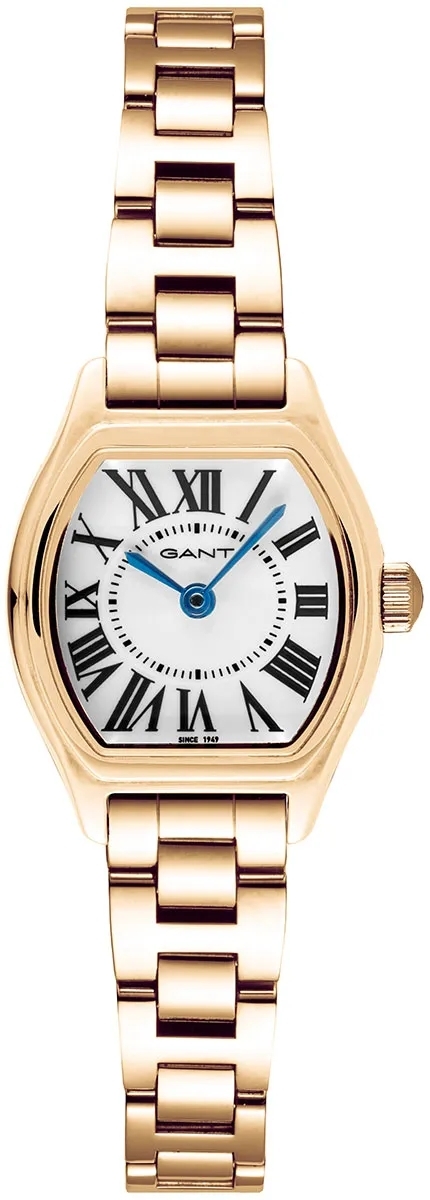Gant Herrklocka G301003 Caribou Vit/Ros&eacute;guldstonat st&aring;l &Oslash;22 mm