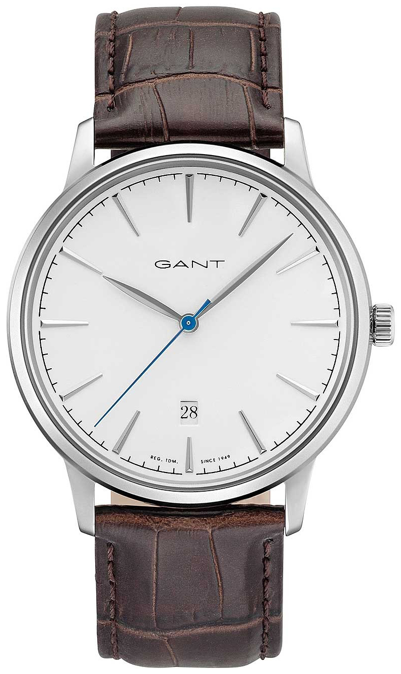 Gant Stanford Herrklocka GT020002 Vit/Läder Ø42 mm - Gant
