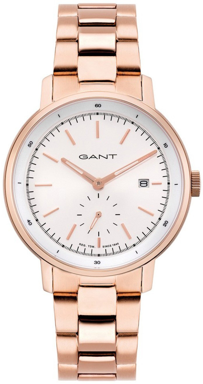 Gant Herrklocka GTAD08400299I Vit/Roséguldstonat stål Ø42 mm - Gant