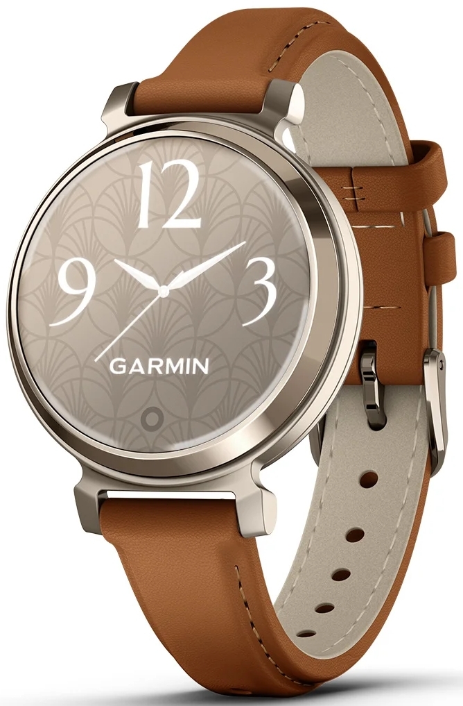 Garmin 010-02839-02 Lily 2 Classic Grå/Läder Ø35.4 mm - Garmin