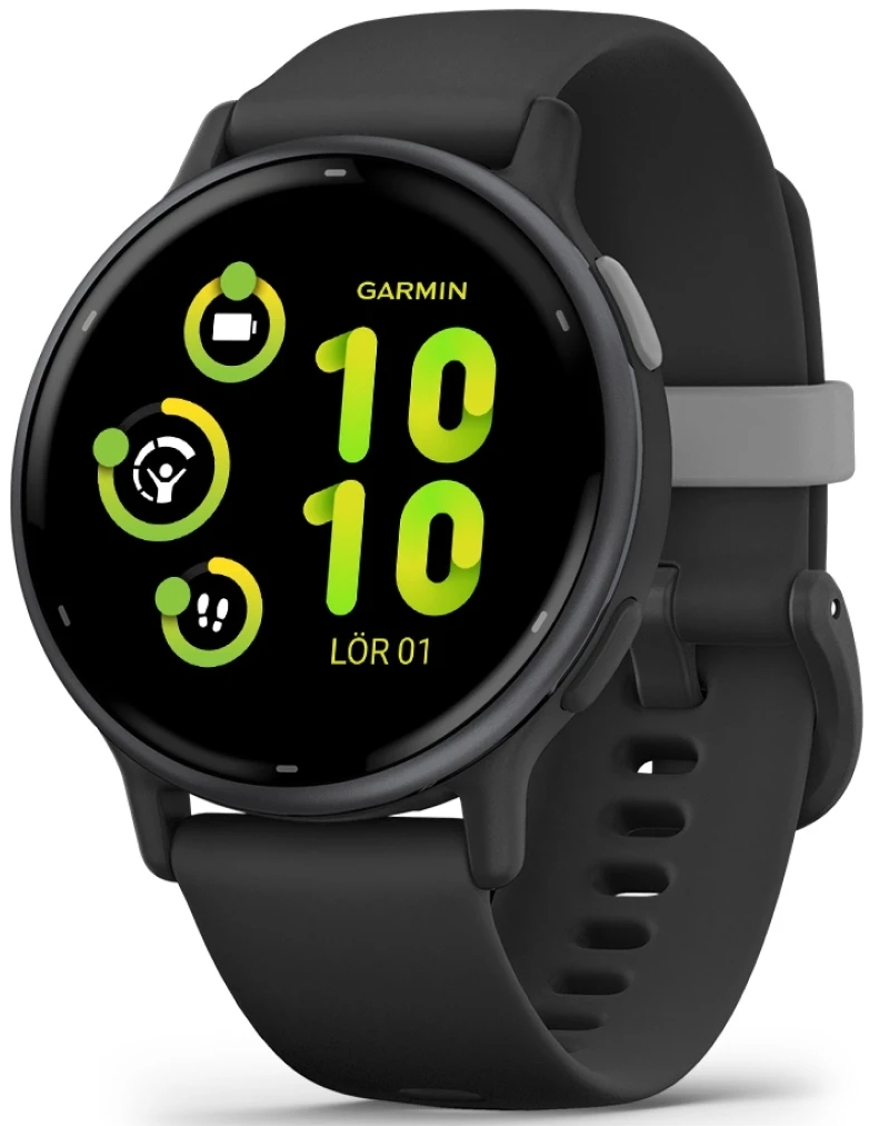 Garmin 010-02862-10 Vivoactive 5 Svart/Gummi Ø42.2 mm - Garmin