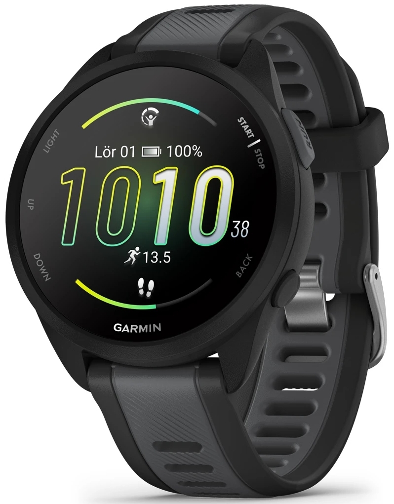 Garmin 010-02863-20 Forerunner 165 Svart/Gummi Ø43 mm - Garmin