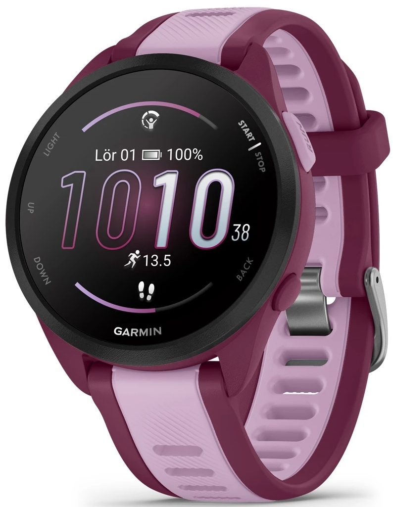 Garmin 010-02863-33 Forerunner 165 Music Svart/Gummi Ø43 mm - Garmin