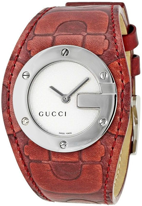 Gucci Damklocka YA104522 Silverfärgad/Läder Ø31 mm - Gucci