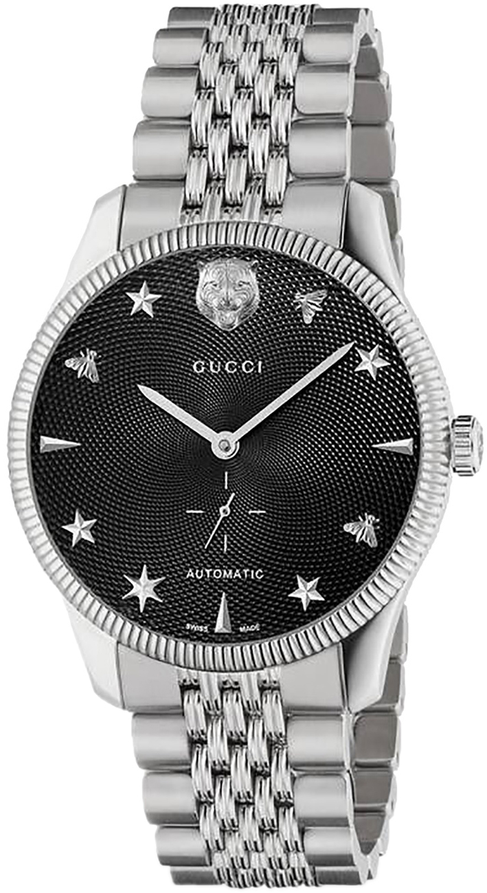 Gucci Herrklocka YA126353 G-Timeless Svart/Stål Ø40 mm - Gucci