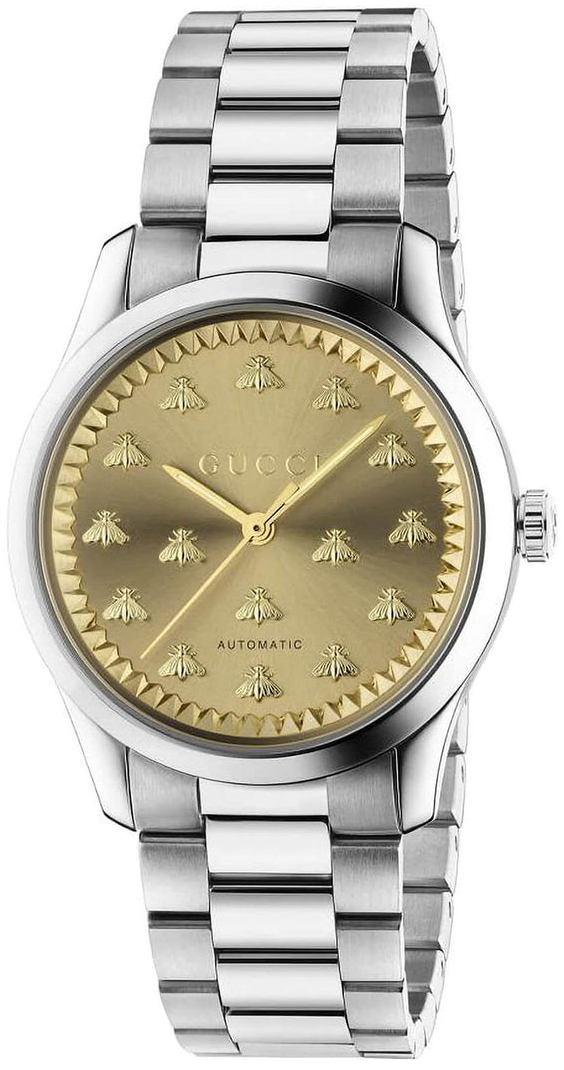 Gucci Damklocka YA1264191 G-Timeless Guldtonad/Stål Ø38 mm - Gucci