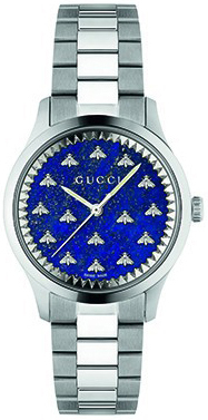 Gucci Damklocka YA1265043 G-Timeless Blå/Stål Ø32 mm - Gucci