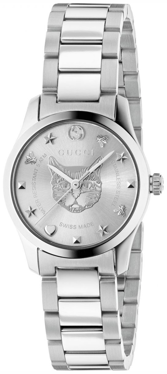 Gucci Damklocka YA126595 G-Timeless Silverfärgad/Stål Ø27 mm - Gucci