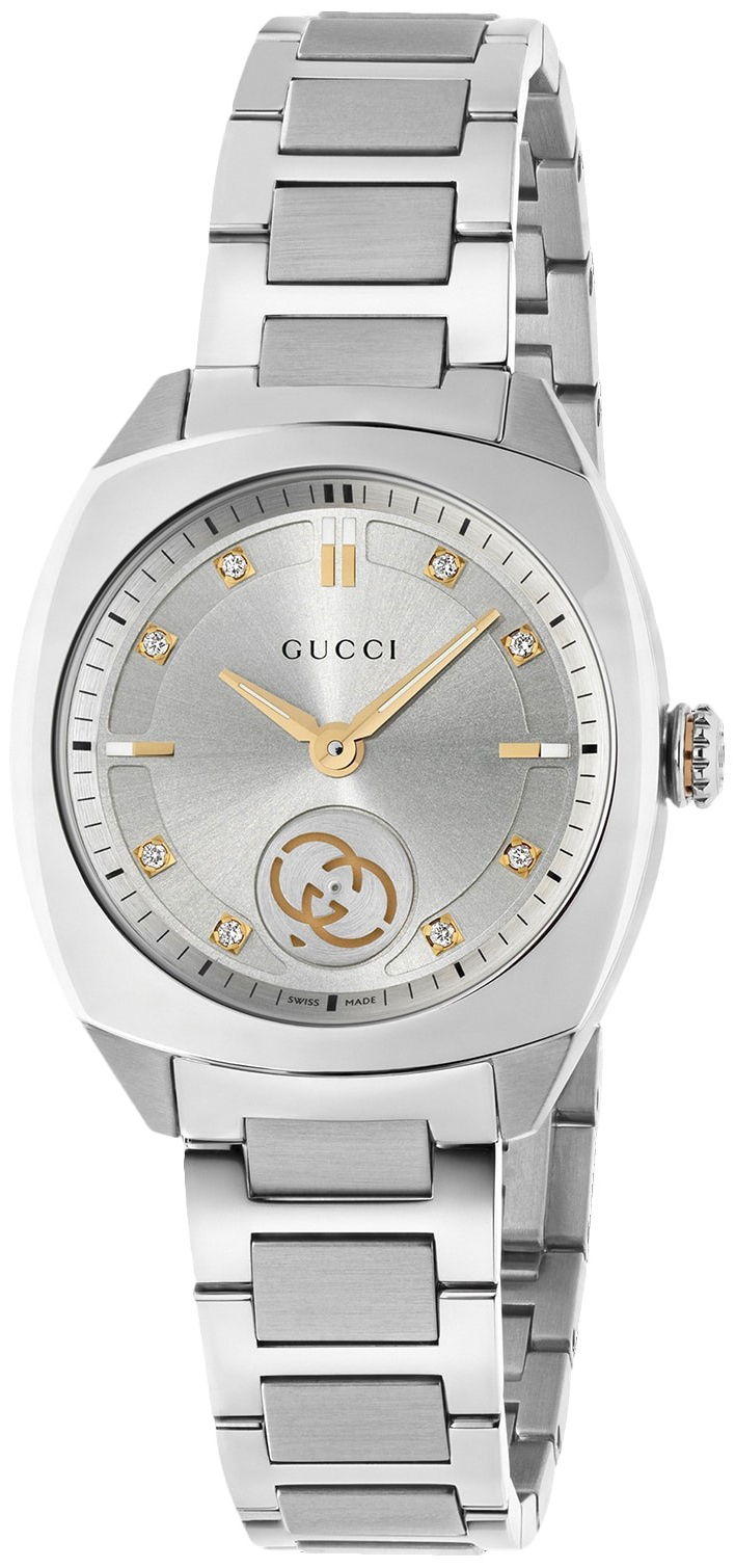 Gucci Damklocka YA142510 Interlocking Silverfärgad/Stål - Gucci