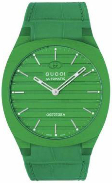 Gucci Damklocka YA163325 Grön/Läder Ø34 mm - Gucci