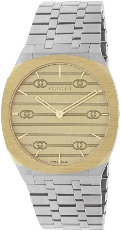 Gucci 25H Damklocka YA163403 Guld/Stål Ø34 mm - Gucci
