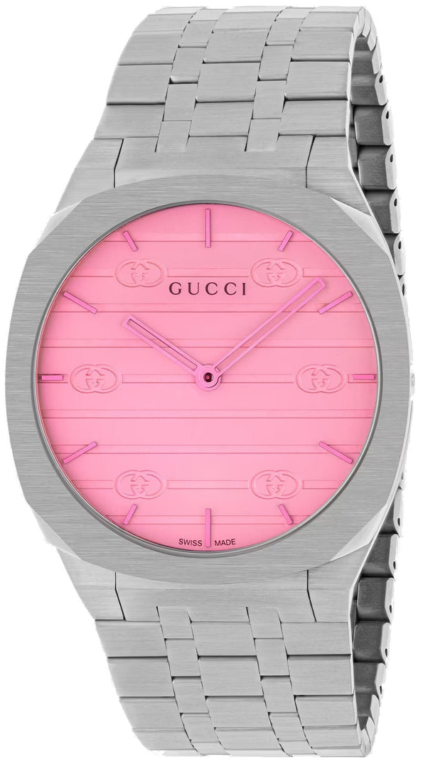 Gucci 25H Herrklocka YA163410 Vit/Stål Ø38 mm - Gucci