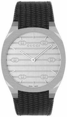 Gucci YA163419 Silverfärgad/Läder Ø38 mm - Gucci