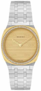 Gucci Damklocka YA163505 Guld/Stål Ø30 mm - Gucci