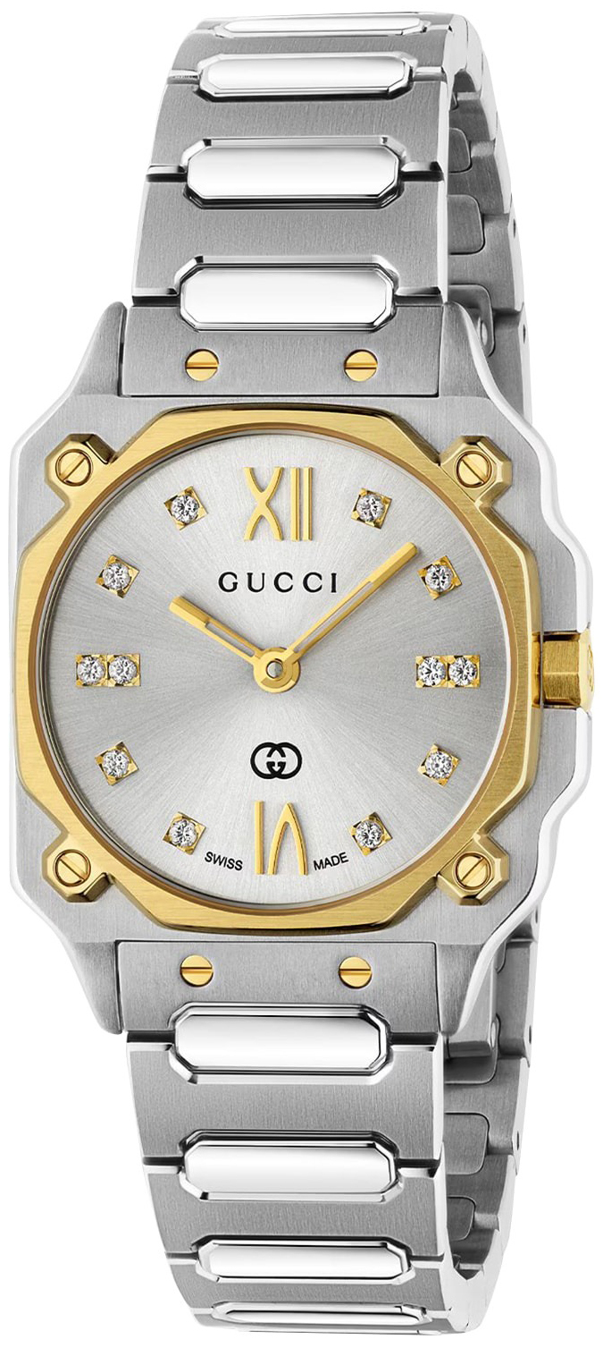 Gucci Damklocka YA166503 G Flat Silverfärgad/Stål - Gucci