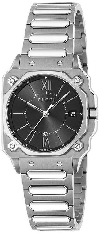 Gucci YA166505 G Flat Svart/Stål - Gucci