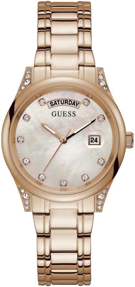 Guess Damklocka GW0047L2 Vit/Roséguldstonat stål Ø35 mm - Guess
