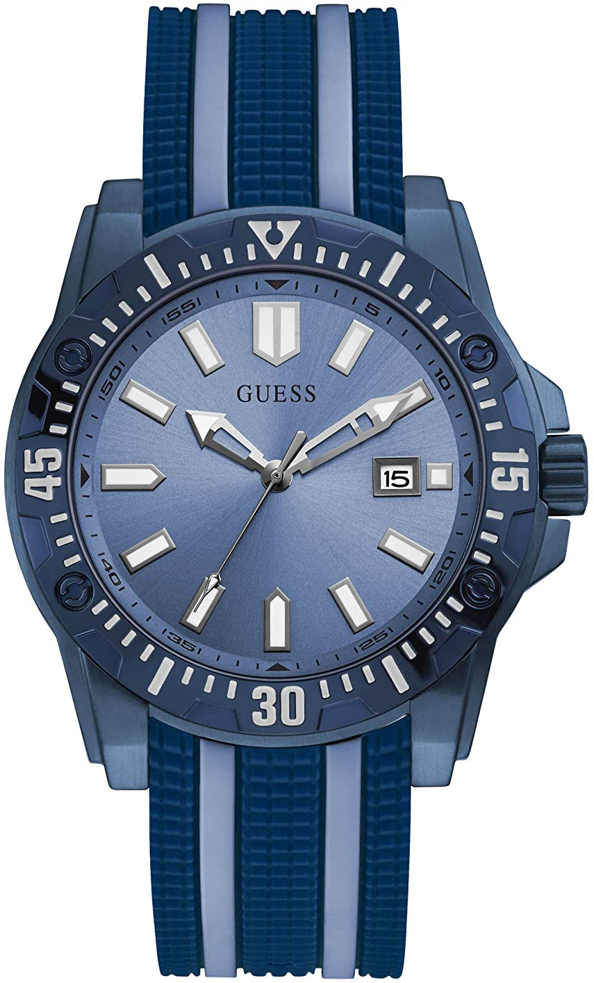 Guess Herrklocka GW0055G2 Blå/Gummi Ø44 mm - Guess