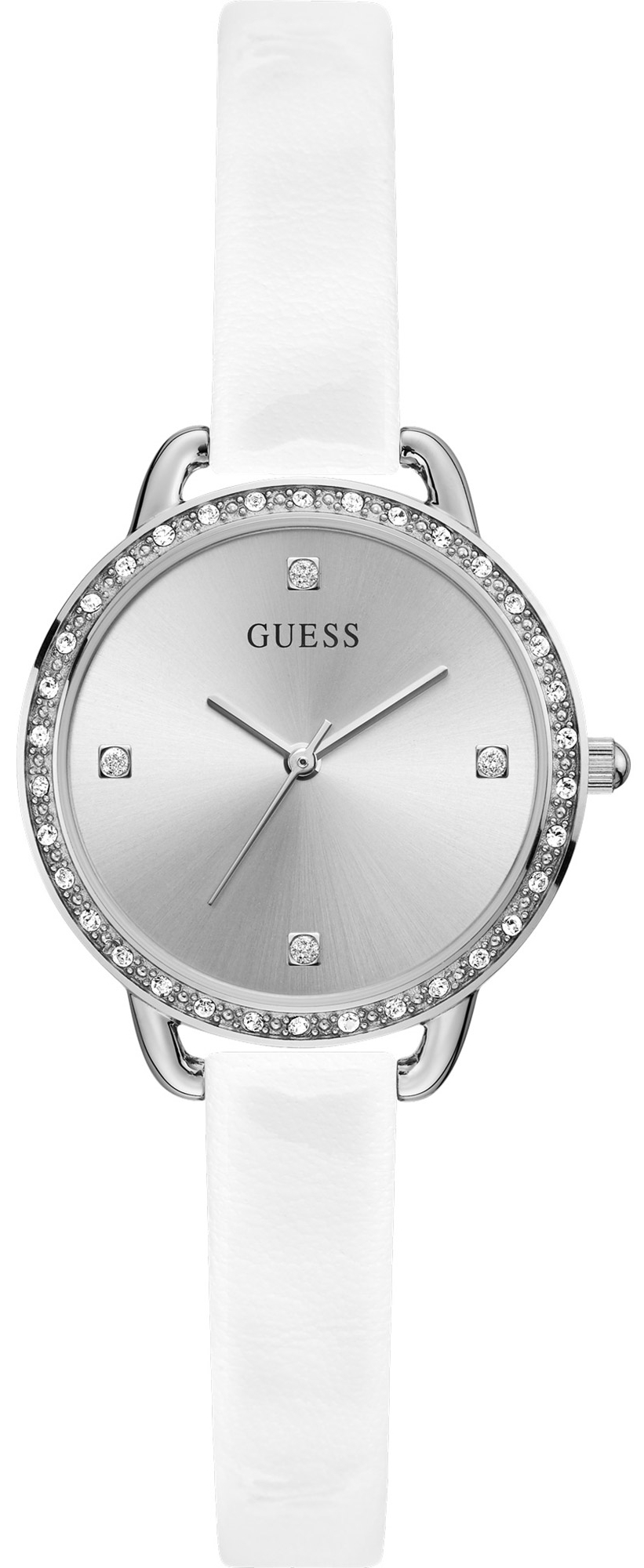 Guess Damklocka GW0099L1 Silverfärgad/Läder Ø30 mm - Guess