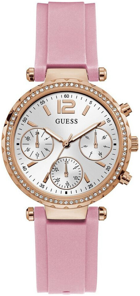 Guess Damklocka GW0113L4 Solstice Silverfärgad/Gummi Ø36 mm - Guess