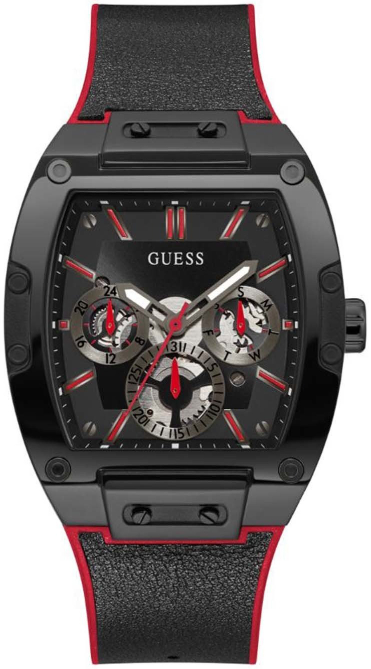Guess Herrklocka GW0202G7 Phoenix Svart/Gummi - Guess
