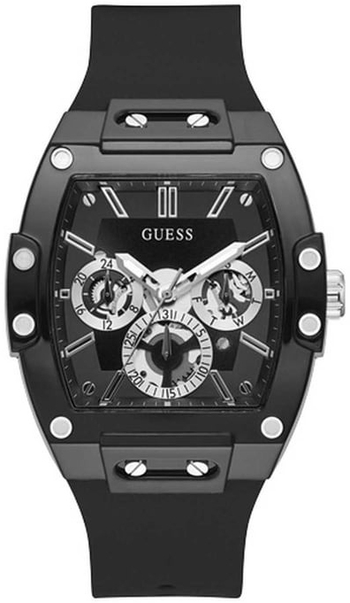 Guess Herrklocka GW0203G3 Phoenix Svart/Gummi