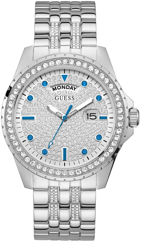 Guess Herrklocka GW0218G1 Silverfärgad/Stål Ø44 mm - Guess