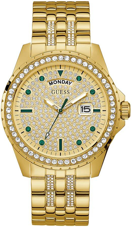 Guess Herrklocka GW0218G2 Guld/Gulguldtonat stål Ø44 mm - Guess