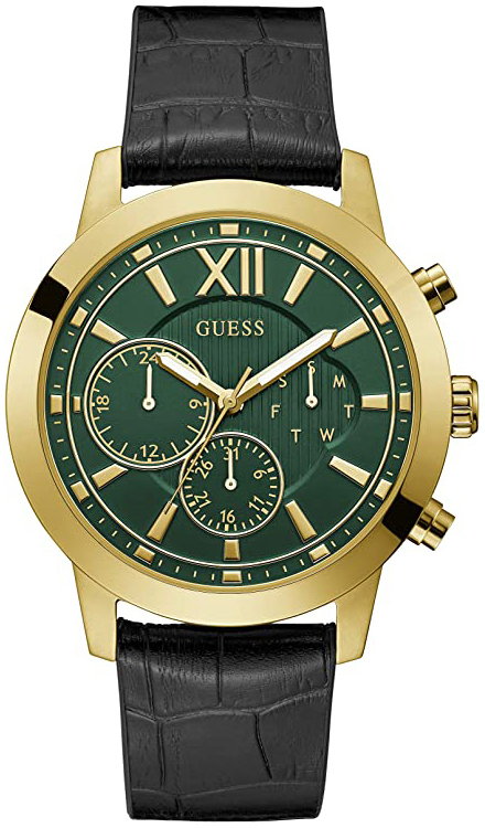Guess Herrklocka GW0219G2 Grön/Läder Ø45 mm