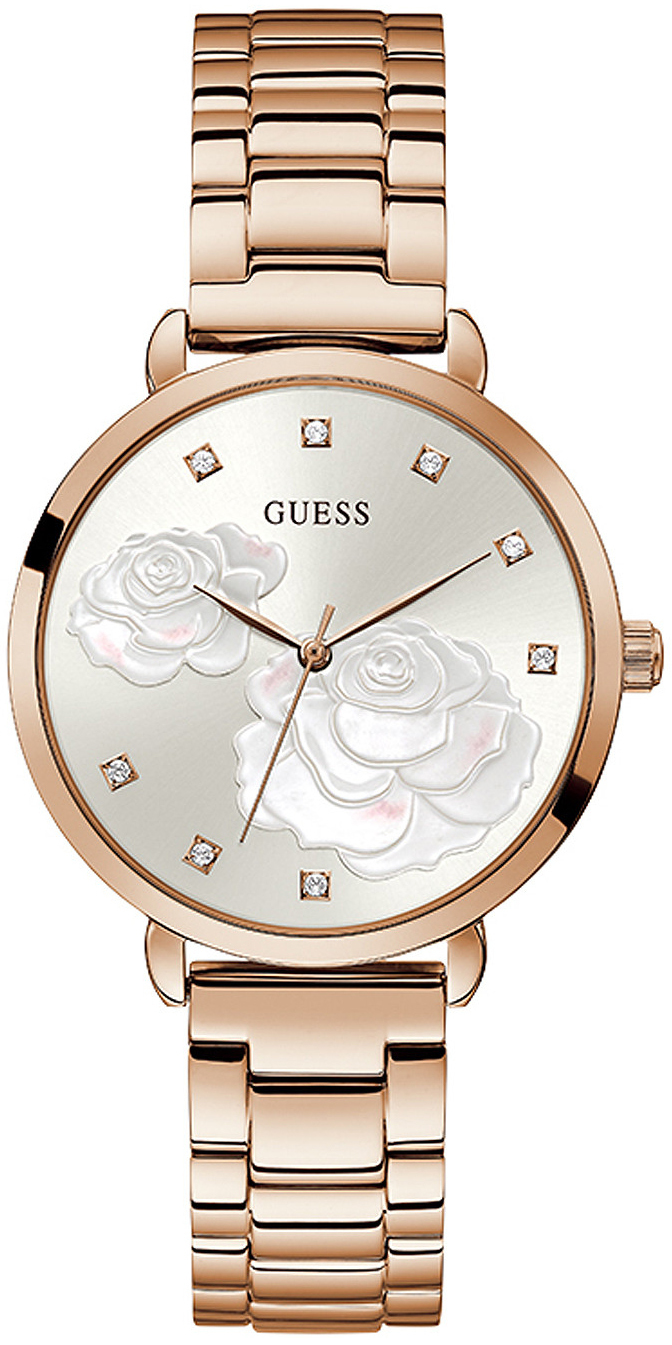 Guess Damklocka GW0242L3 Silverfärgad/Roséguldstonat stål Ø38 mm - Guess