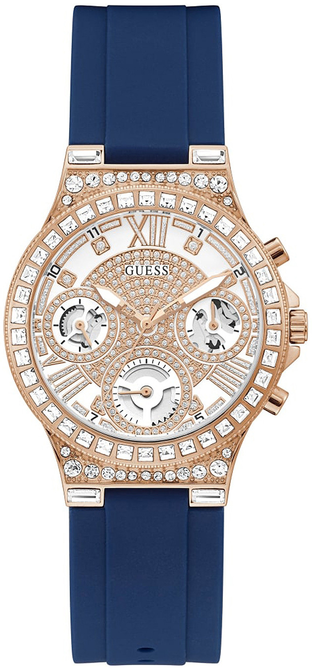 Guess Damklocka GW0257L3 Silverfärgad/Gummi Ø36 mm - Guess