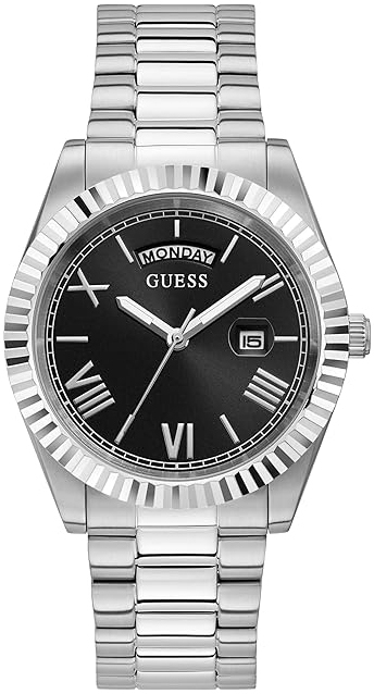 Guess Herrklocka GW0265G1 Connoisseur Svart/Stål Ø42 mm