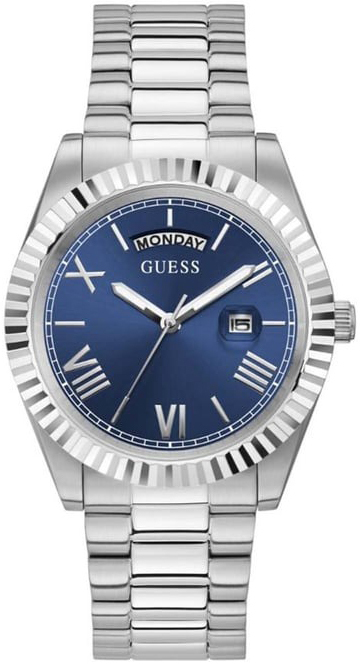 Guess Herrklocka GW0265G7 Connoisseur Blå/Stål Ø42 mm