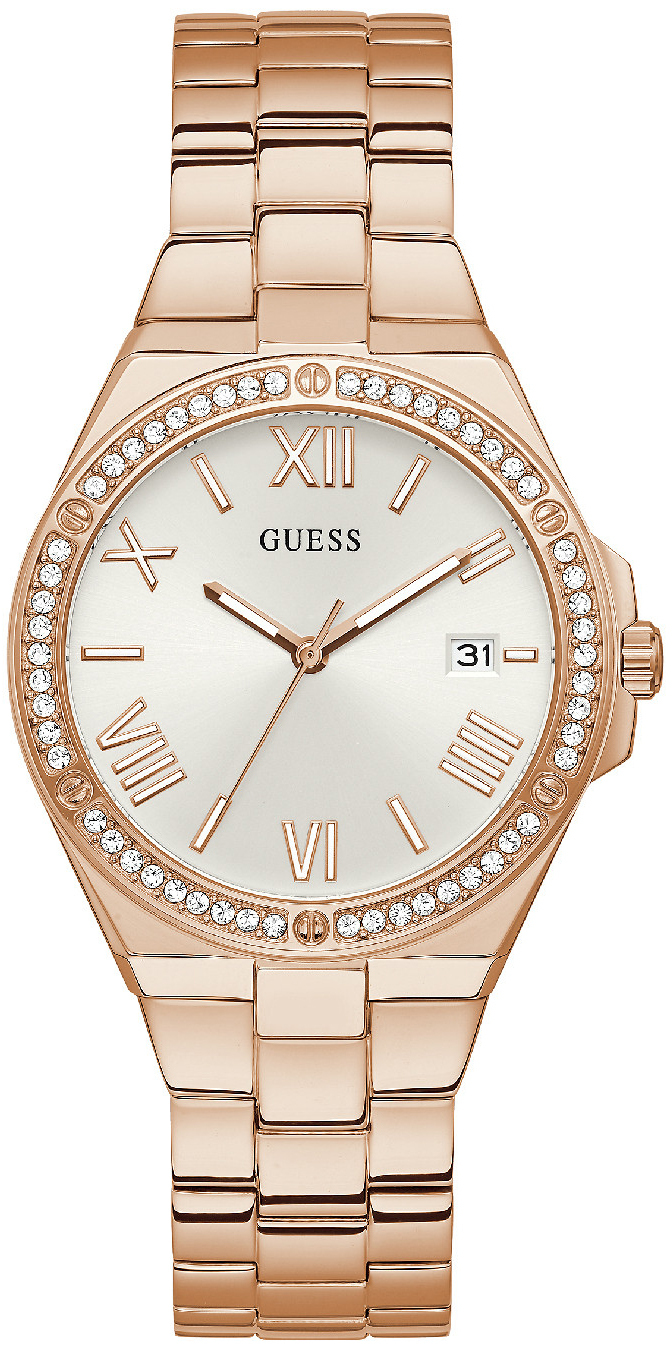 Guess Damklocka GW0286L3 Silverfärgad/Roséguldstonat stål Ø38 mm - Guess