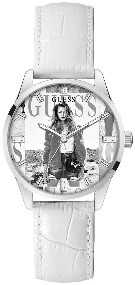 Guess Damklocka GW0289L1 Classic Grå/Läder Ø36 mm