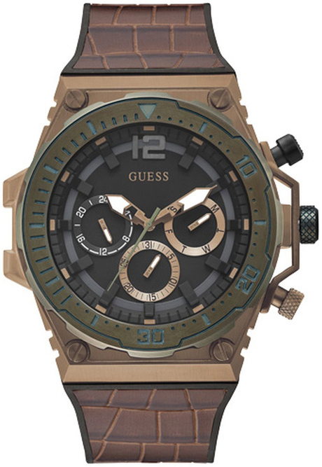 Guess Herrklocka GW0326G2 Venture Grå/Gummi Ø48 mm - Guess
