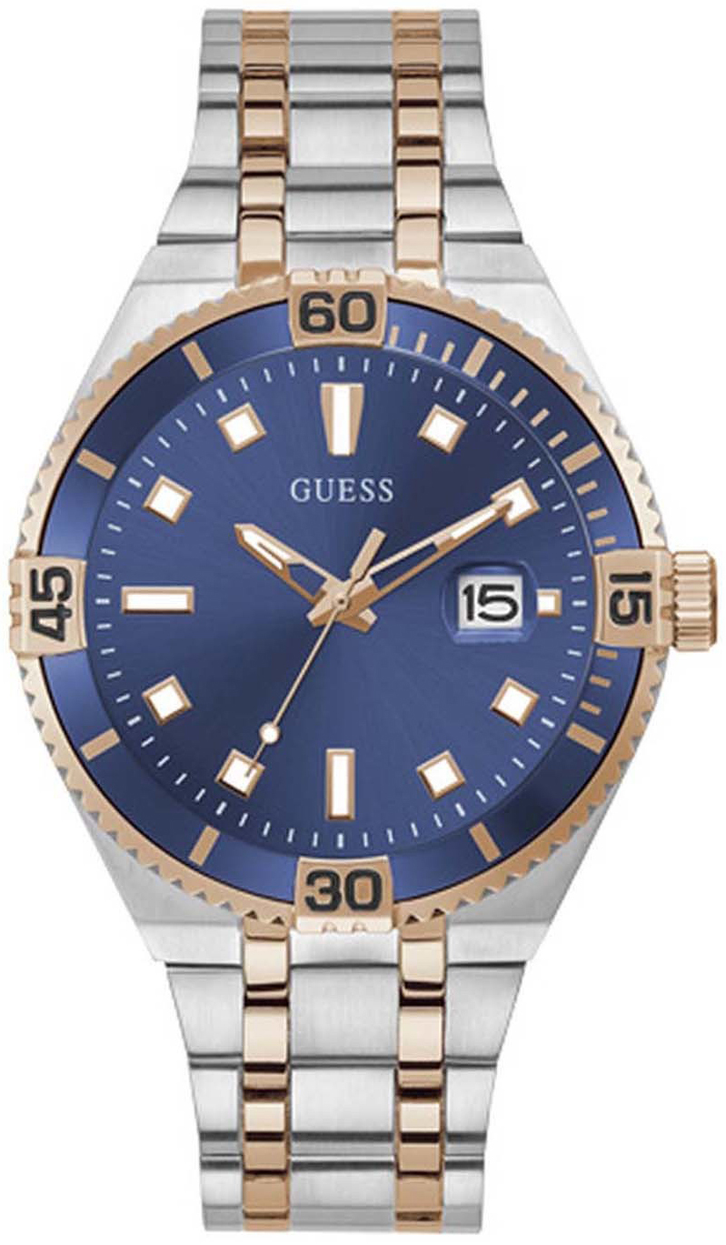 Guess Herrklocka GW0330G3 Premier Blå/Stål Ø45 mm - Guess
