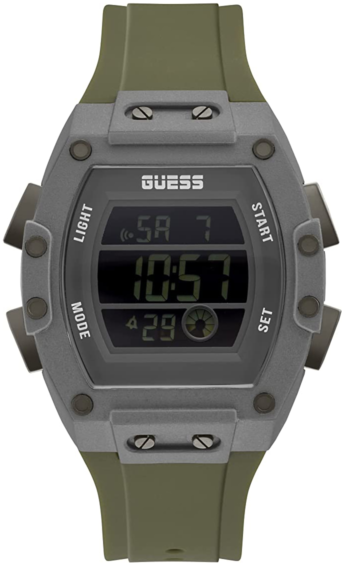 Guess Herrklocka GW0340G3 Phoenix LCD/Gummi - Guess