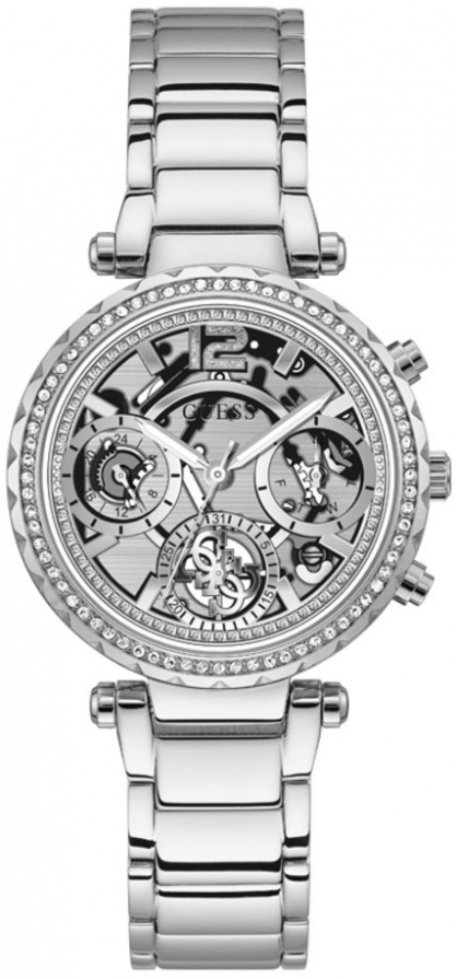 Guess Damklocka GW0403L1 Solstice Skelettskuren/Stål Ø37 mm - Guess