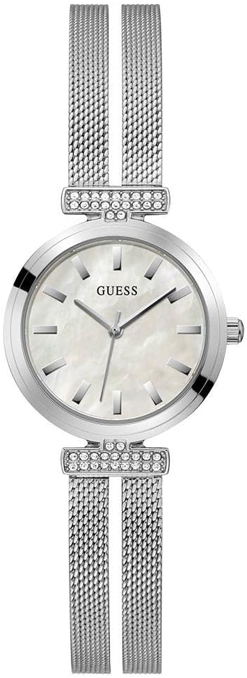 Guess Damklocka GW0471L1 Array Vit/Stål Ø28 mm - Guess