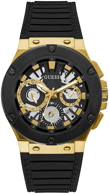 Guess Herrklocka GW0487G5 Circuit Svart/Gummi Ø44 mm - Guess