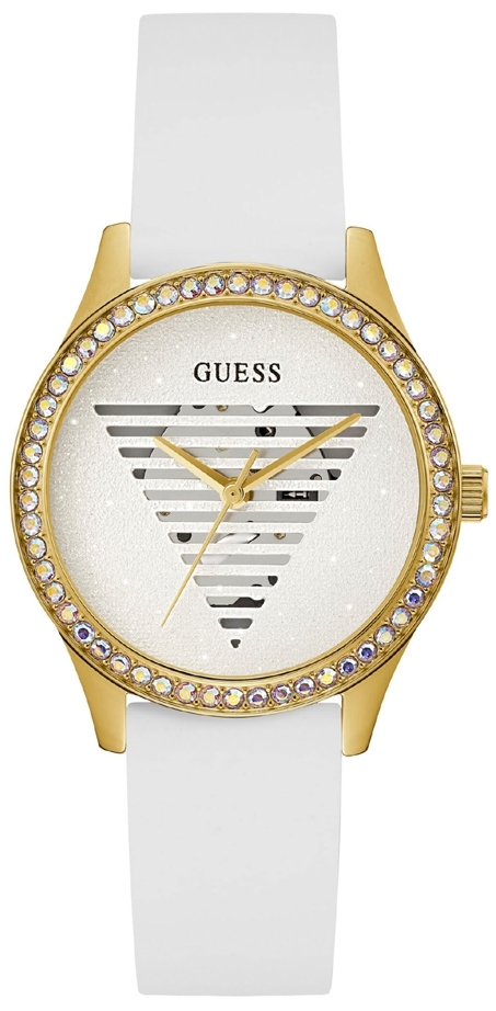Guess Damklocka GW0530L6 Lady Idol Vit/Gummi Ø38 mm - Guess