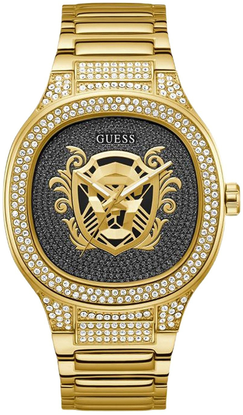Guess Herrklocka GW0565G1 Kingdom Grå/Gulguldtonat stål Ø45 mm - Guess