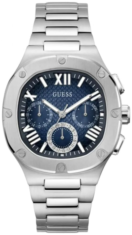 Guess Herrklocka GW0572G1 Headline Blå/Stål Ø42 mm