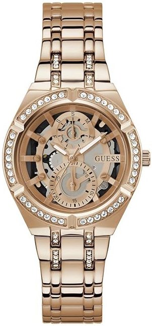 Guess Damklocka GW0604L3 Allara Skelettskuren/Roséguldstonat stål - Guess
