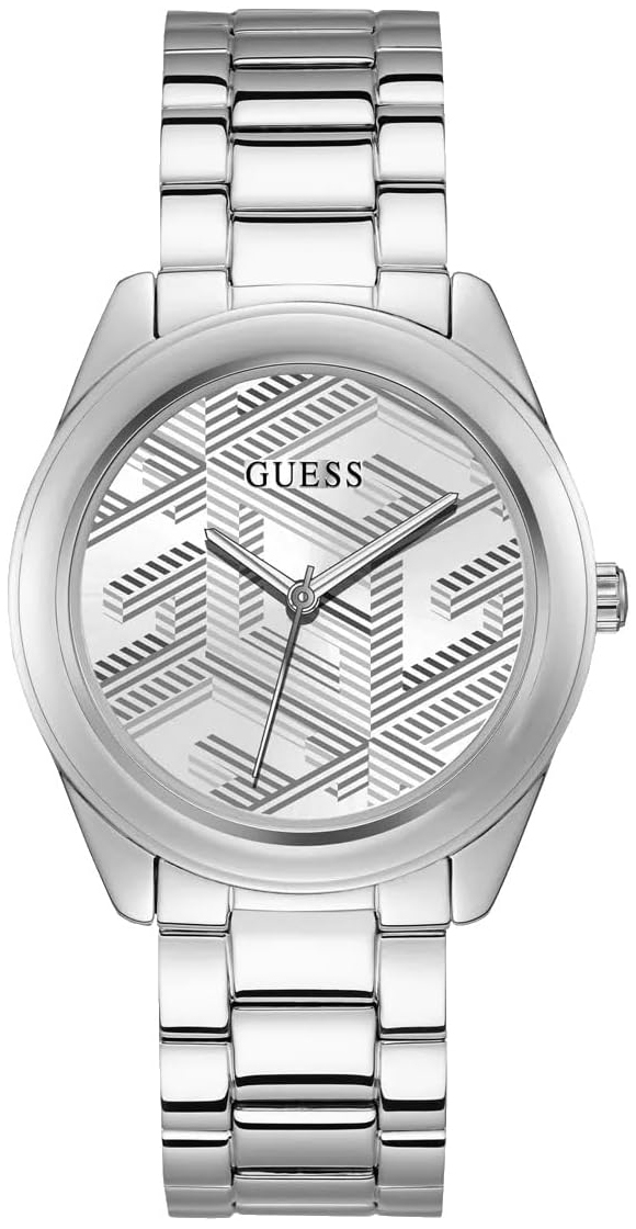Guess Damklocka GW0606L1 Cubed Silverfärgad/Stål Ø40 mm - Guess