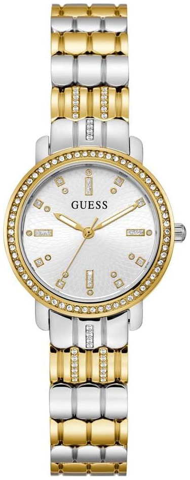 Guess Damklocka GW0612L2 Hayley Silverfärgad/Gulguldtonat stål Ø30 - Guess