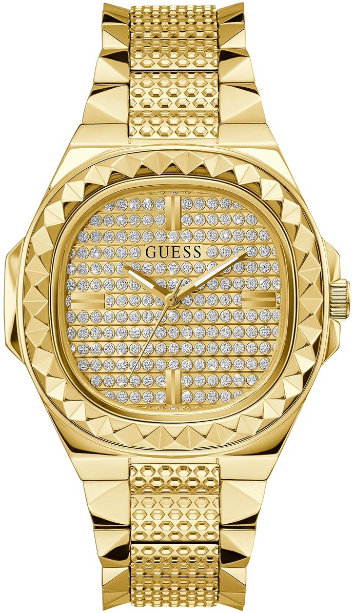 Guess Herrklocka GW0622G1 Rebel Guld/Gulguldtonat stål Ø42 mm - Guess