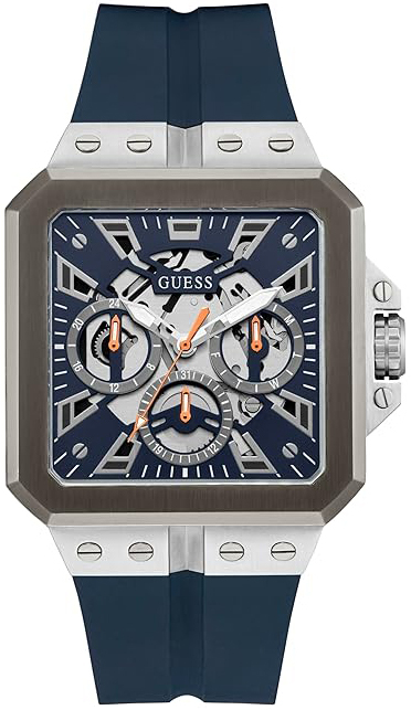 Guess Herrklocka GW0637G1 Multifunction Blå/Gummi - Guess