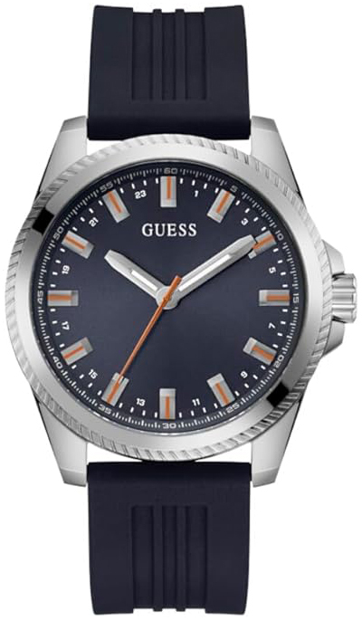 Guess Herrklocka GW0639G1 Champ Blå/Gummi Ø44 mm - Guess
